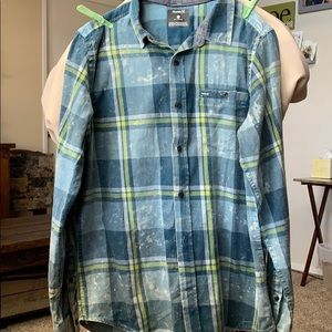 Men’s Hurley button up long sleeved shirt
